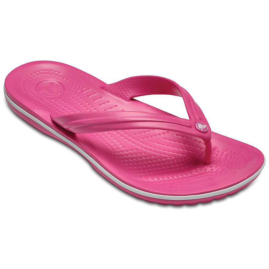 Crocs Parmak Arası Terlik Bayan Ayakkabı | Crocs Crocband - BeyazPembe